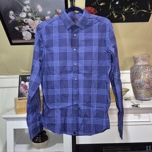 UNTUCKit Navy Checkered Men's Shirt